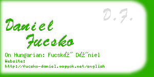 daniel fucsko business card